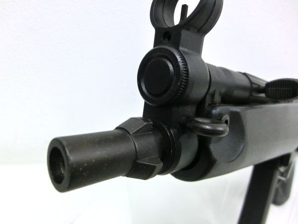 E9★ジャンク品 MARUI MP5A4フィクスドストック オートマチック電動エアーガン 警察 特殊部隊使用 HOP UPシステム 銃 元箱付 ミリタリーの画像6