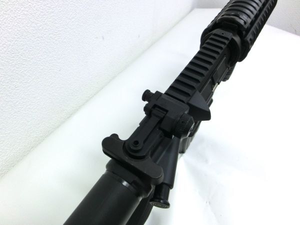 E7★ジャンク品 MARUI ナイツ・アーマメント/ストーナーライフル SR-16 M4カービンタイプ オートマチック電動エアーガン 元箱付 ミリタリーの画像10