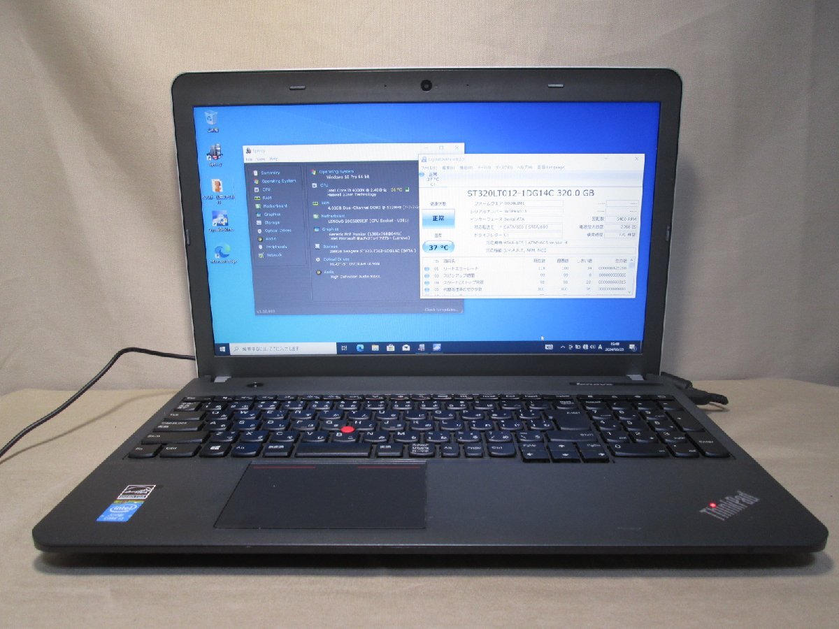 Lenovo ThinkPad E540 20C6009EJP【Core i3 4000M】　【Win10 Pro】 Libre Office 長期保証 [88714]_画像9