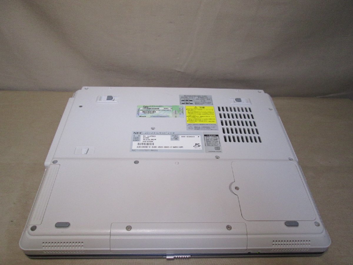 NEC LaVie L LL370/ED【AMD mobile Sempron】　384MBメモリ　【WinXP】 長期保証 [88764]_画像8