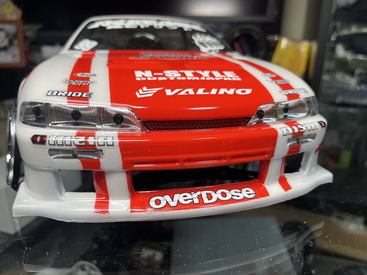 ラジコン　ボディ　S14 シルビア　前後　ヨコモ　ライトパーツ付き　中古品_画像2