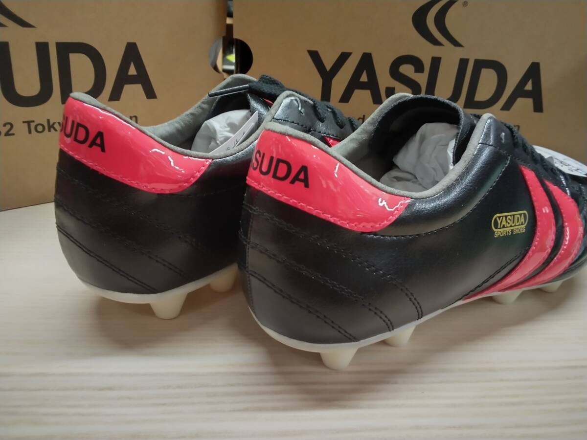 ヤスダ YASUDA サッカーシューズ サッカースパイク LIGARESTA Pro-ex2 YSD-S24.001 BLK/RED 25,5cm カンガルーレザー×人工皮革_画像4