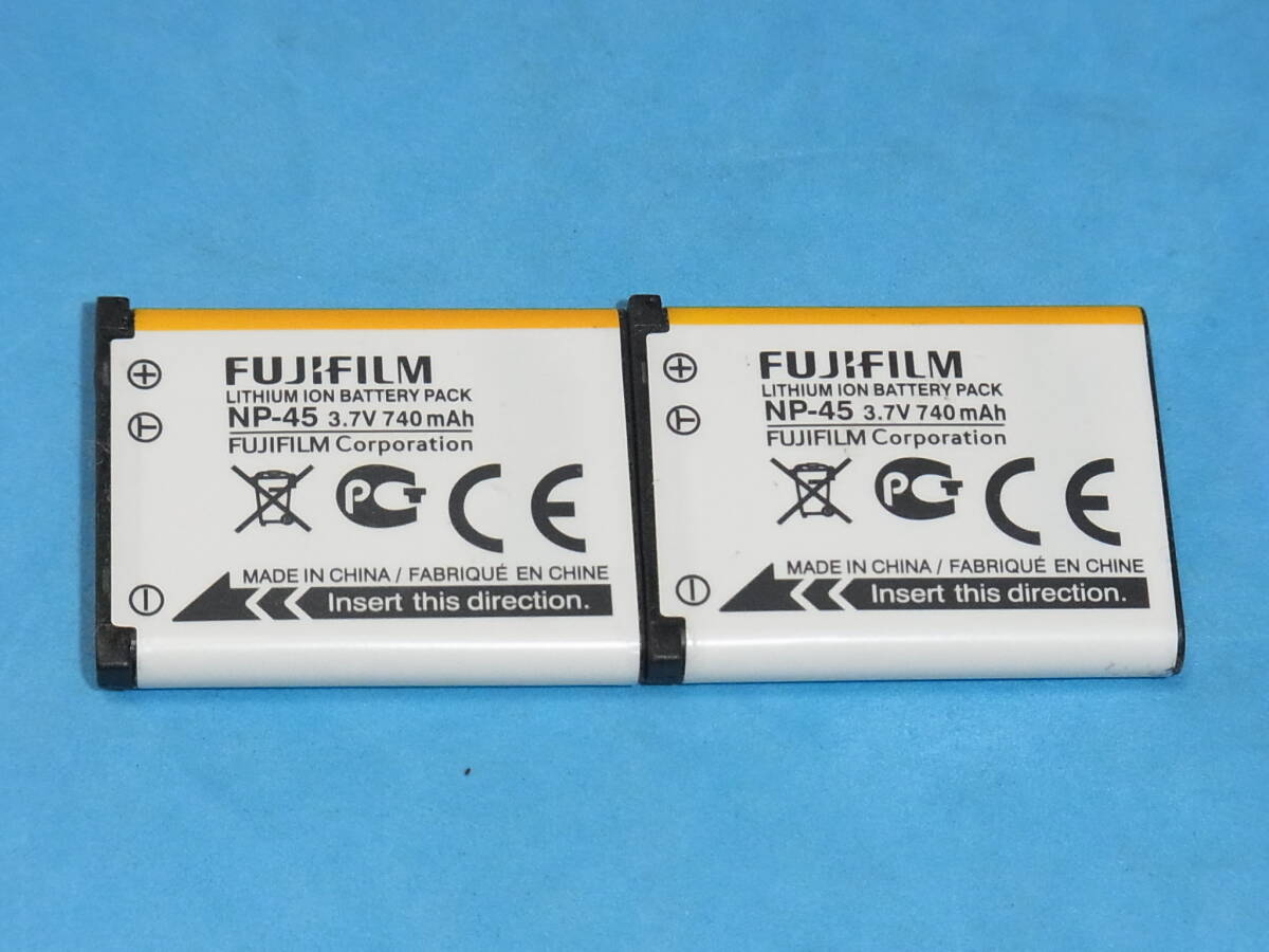 FUJI FILM 未使用品 純正バッテリー NP-45 ２個 管理605_画像1