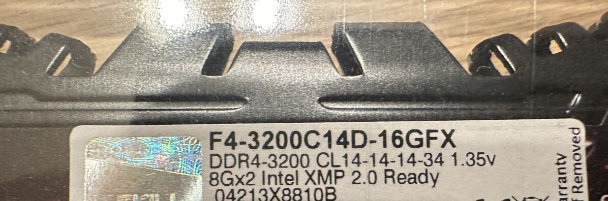 G-skill DDR4 3200mhz 16GB CL14 メモリー CL14.14.14.34 PCメモリーの画像3