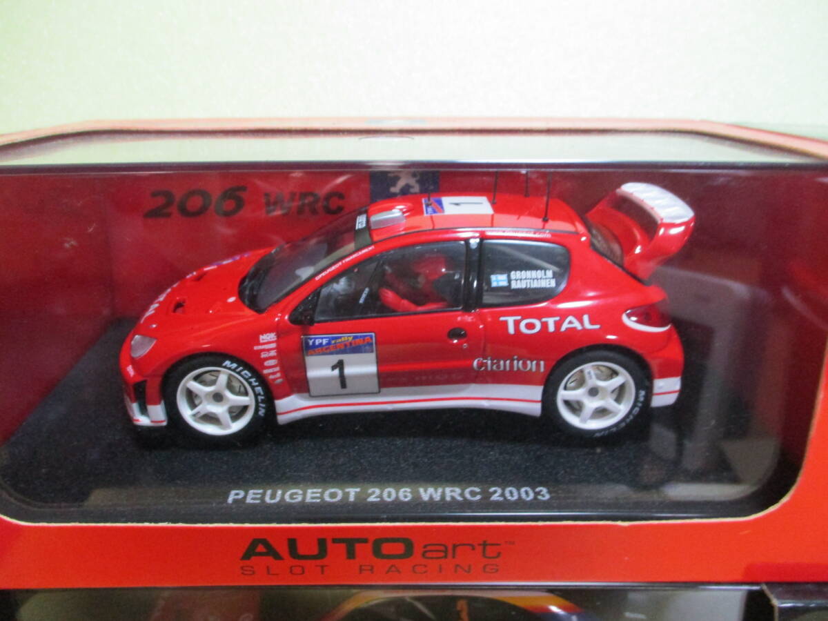 AUTO art SLOT RACING / PEUGEOT 206 WRC x2 / PEUGEOT 307 WRC / CITROEN XSARA WRC / 4台セット