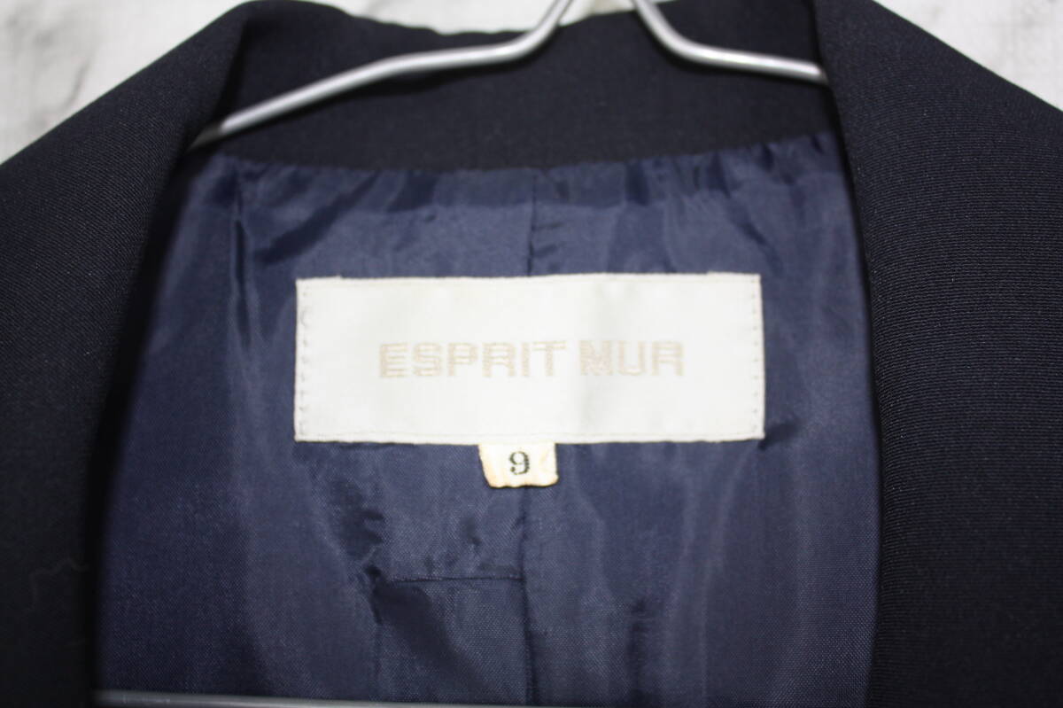 ESPRIT MUR エスプリミュール　ジャケット　ネイビー　9AR（Mサイズ相当）_画像3