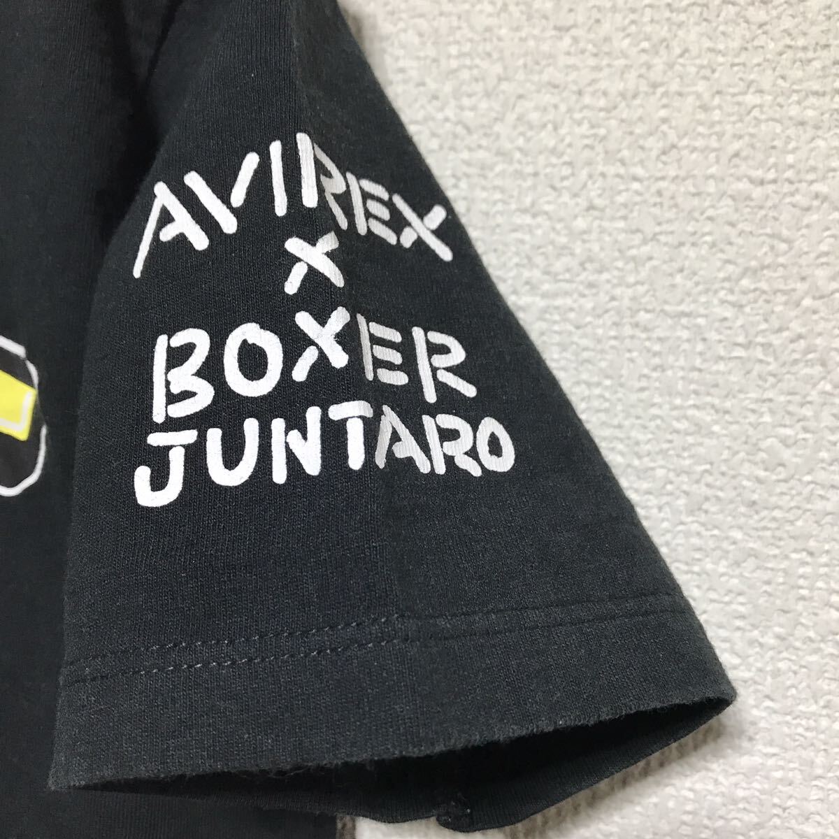 [即決古着]AVIREX×BOXER JUNTARO/アヴィレックス×ボクサー・ジュンタロー/TOMCAT(トムキャット)Tシャツ/ブラック/キッズ/子供服/Lサイズ_画像4