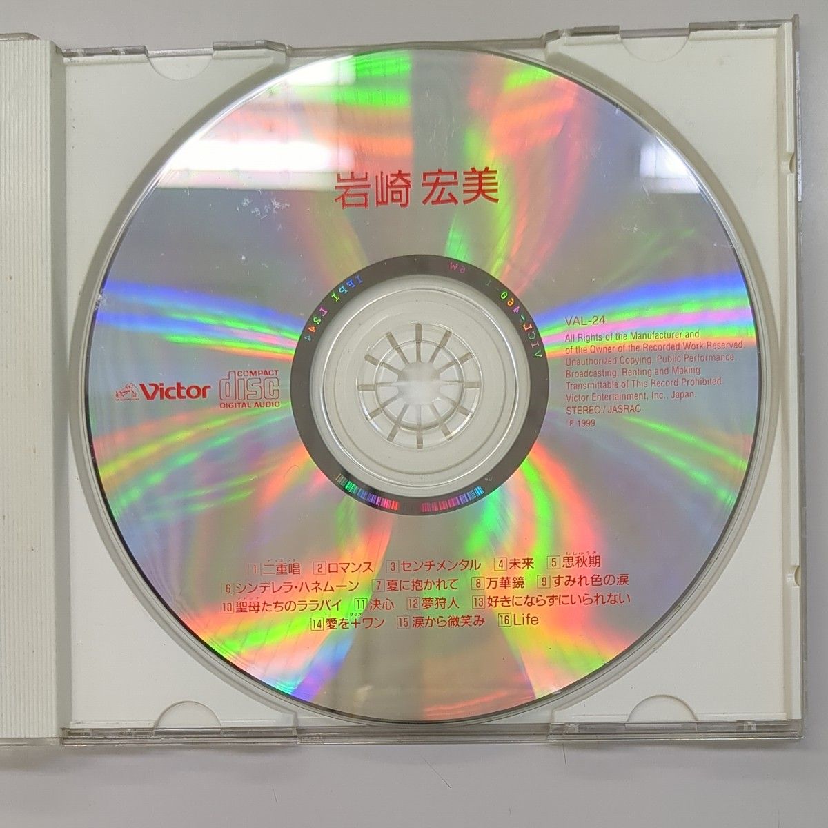 CD 岩崎宏美 ベスト すみれ色の涙 聖母たちのララバイ他 全16曲
