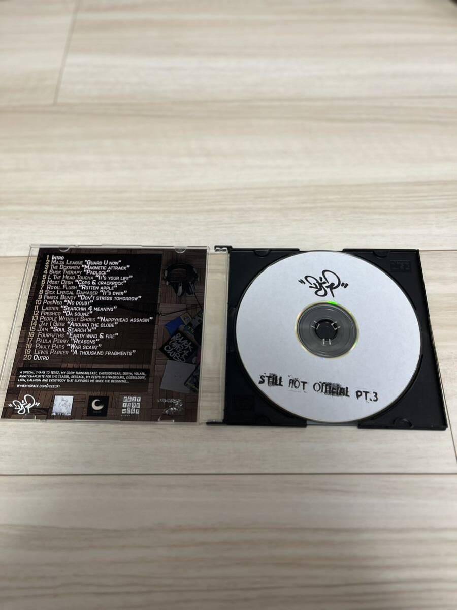 激レアMix CD DJ.P still not official 3 激レア盤 幻盤 大放出 アングラ Boombap conscious jazzy Discogs購入 90年代 90’s Hiphop RAPの画像2