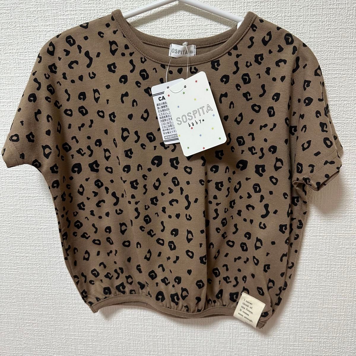 新品未使用　バースディ　レオパード総柄Tシャツ　95cm