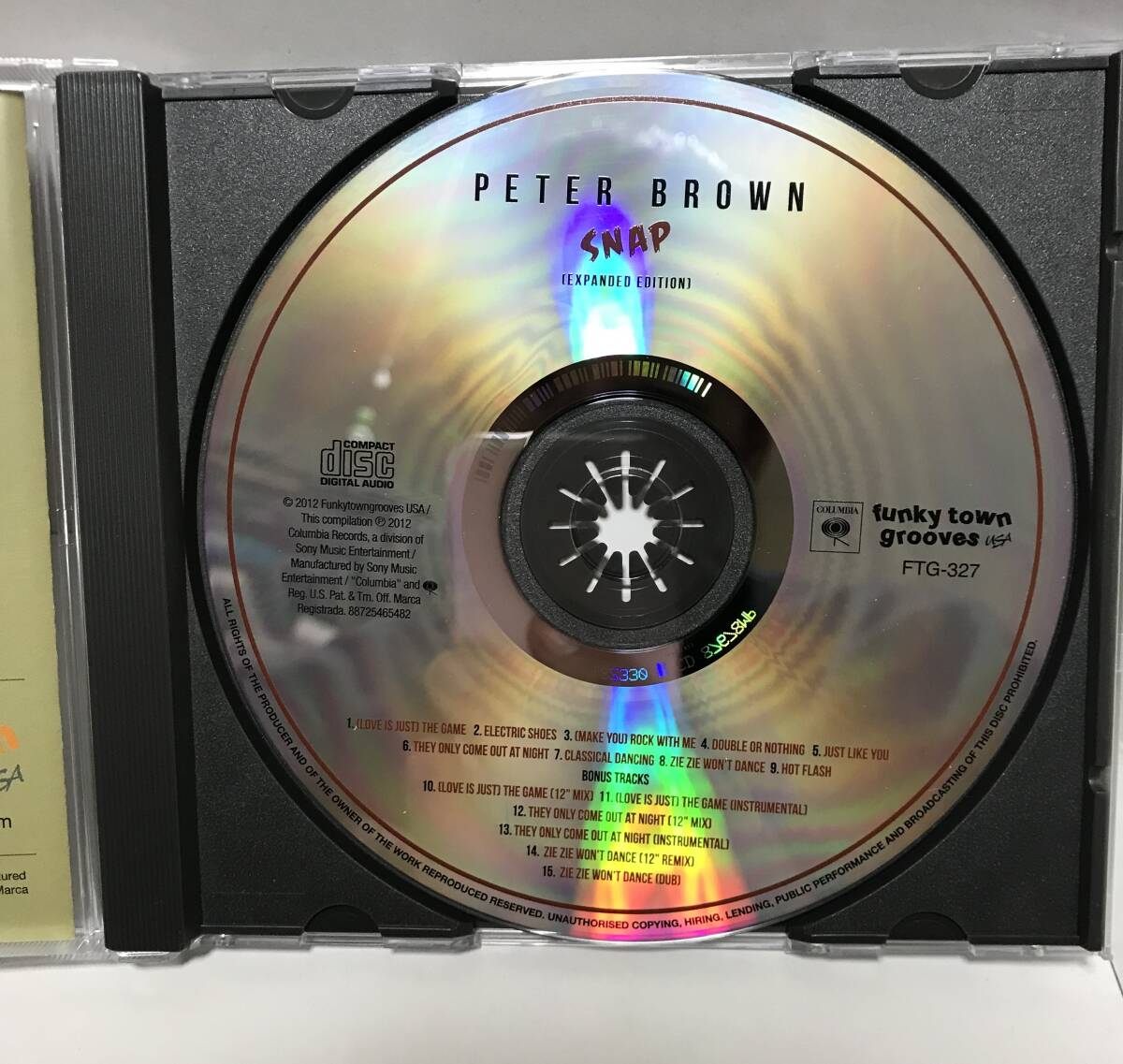 PETER BROWN SNAP (EXPANDED EDITION)　ピーター・ブラウン 輸入盤中古CD_画像3