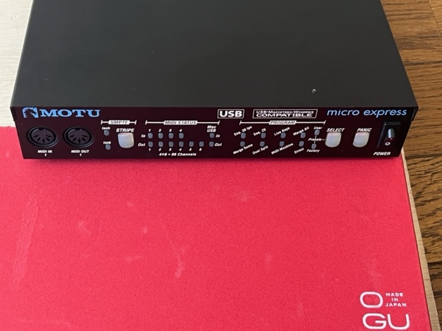 MOTU micro express USB 1U half rack MIDI interface secondhand goods 