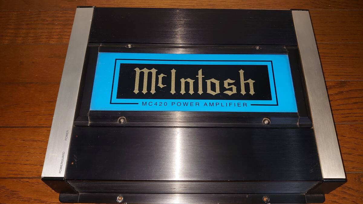 Mcintosh マッキントッシュ MC420 Mcintosh-Japan物 50Wx4 4ch,3ch,2ch パワーアンプ 動作確認済み_大きな傷は有りません