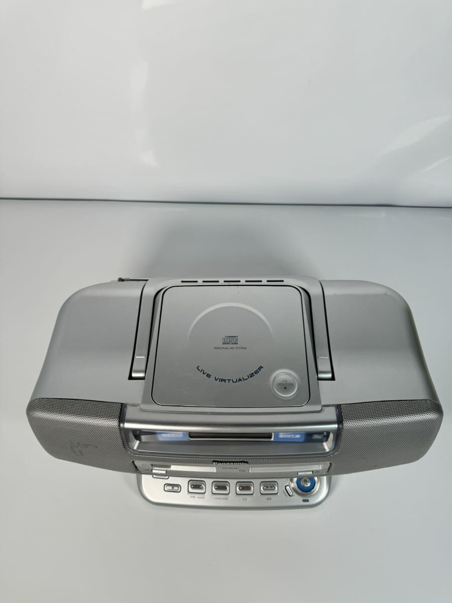 《1円スタート》Panasonic パーソナルMDシステム CD MD テープ プレーヤー RX-MDX81 の画像3