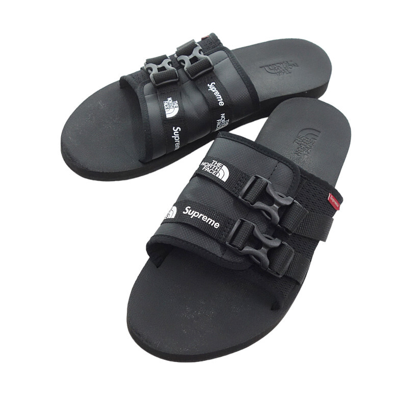 SUPREME 22SS THE NORTH FACE Trekking Sandal サンダル ブラック メンズ28cm_画像1