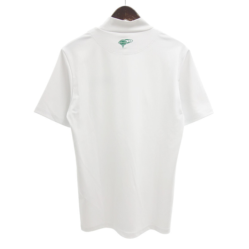 BEAMS GOLF ゴルフ スムース モックネック 半袖 Tシャツ ホワイト メンズM_画像2