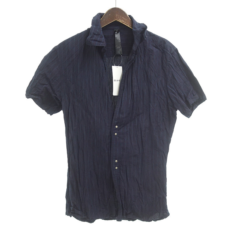 【特別価格】WJK 4841 cl16m half sleeve hook shirt シャツ ネイビー メンズXL_画像1
