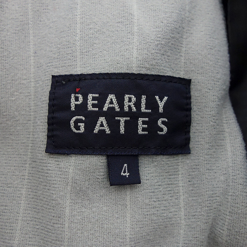 【特別価格】PEARLY GATES GOLF ゴルフ ナイロン 防寒 ロング パンツ ネイビー メンズ4_画像3