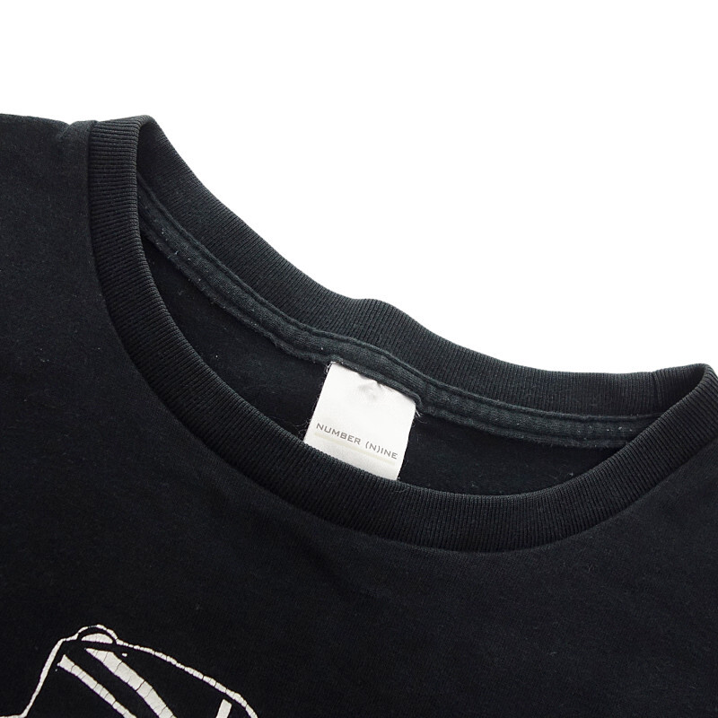 【特別価格】NUMBER NINE 01SS タイム期 ユニオンジャック フラッグ Tシャツ ブラック メンズ4_画像5