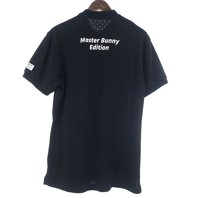 【特別価格】MASTER BUNNY EDITION GOLF ゴルフ MBE ロゴ 刺繍 半袖 ポロシャツ Tシャツ ブラック メンズ5_画像2