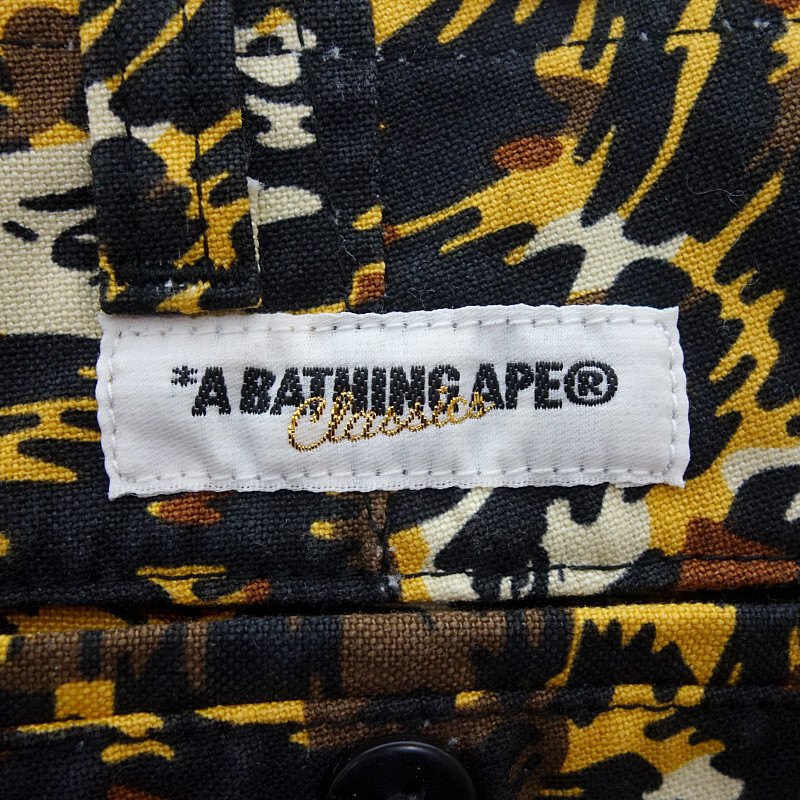 【特別価格】A BATHING APE レオパードカモ ハーフパンツ ショーツ マルチカラー メンズS_画像3