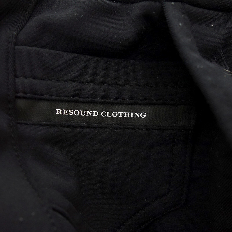 【特別価格】RESOUND CLOTHING Johnson LINE HEAT PT ジョンソン ライン トラック パンツ ブラック メンズ2_画像3