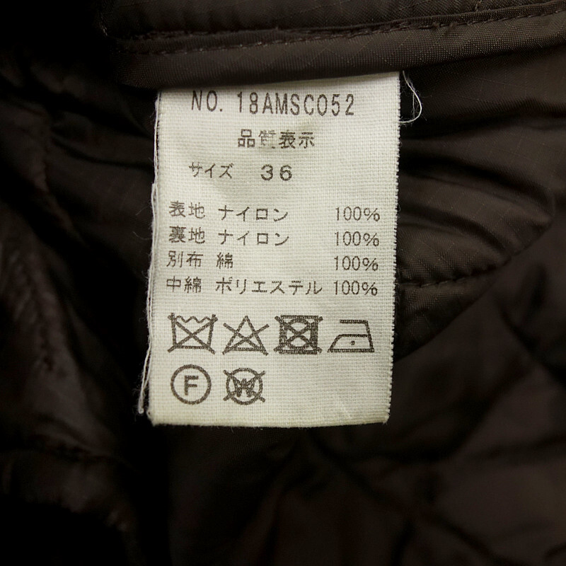 【特別価格】/THE SHINZONE 19AW QUILTING COAT 中綿 キルティング カントリー コート ブラウン レディース36_画像4