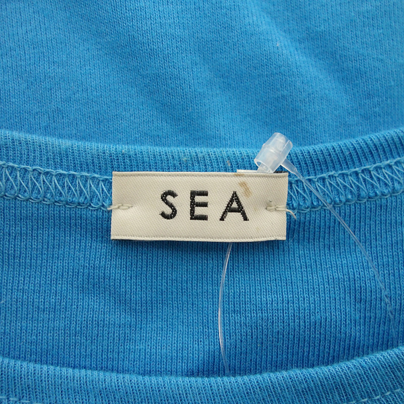 【特別価格】SEA CREW-NECK CIRCULAR RIB L/S TOP カットソー ブルー レディースFの画像3