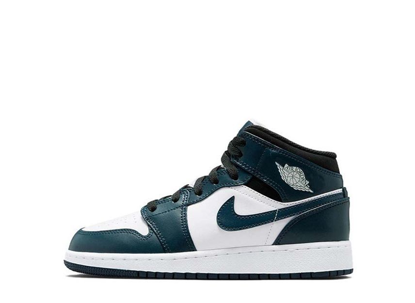 24cm～ Nike GS Air Jordan 1 Mid "Dark Teal/Armory Navy" 25cm 554725-411