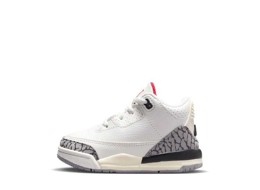 13cm～ Nike TD Air Jordan 3 Retro "White Cement Reimagined" 13cm DM0968-100