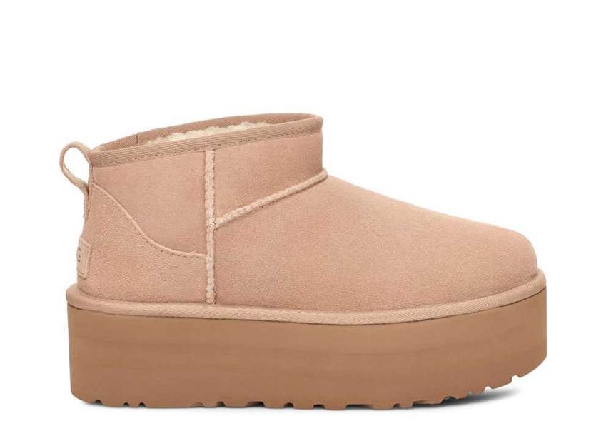 US8 UGG WMNS Classic Ultra Mini Platform "Sand" 25cm 1135092-SAN