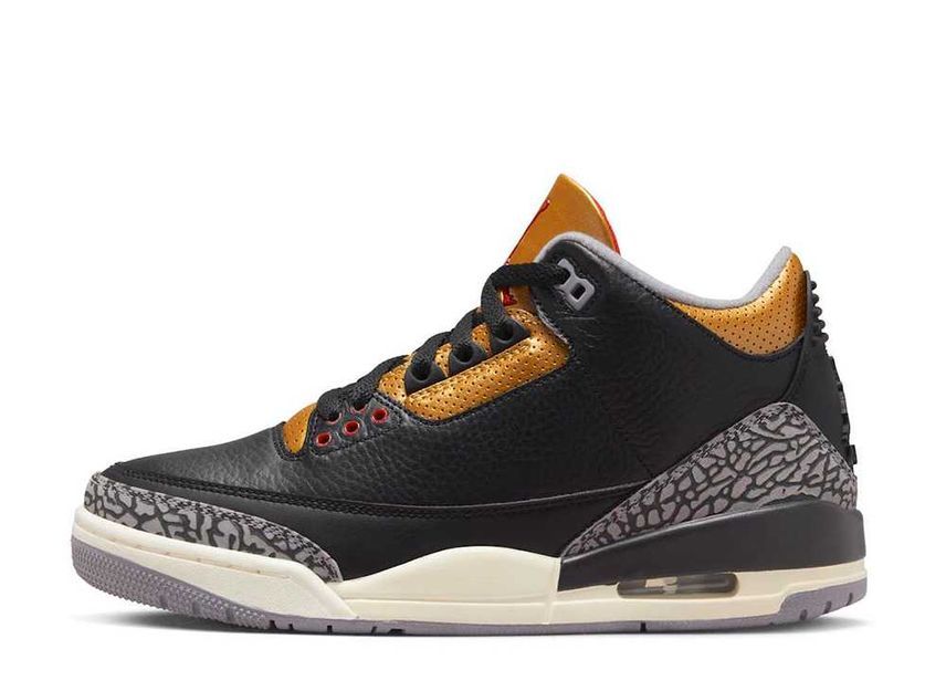 24.0cm Nike WMNS Air Jordan 3 "Black/Gold" 24cm CK9246-067