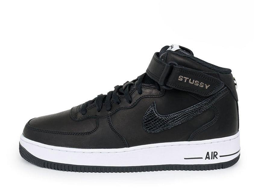 30.0cm以上 Stussy Nike Air Force 1 Mid "Black/Black" 30cm DJ7840-001