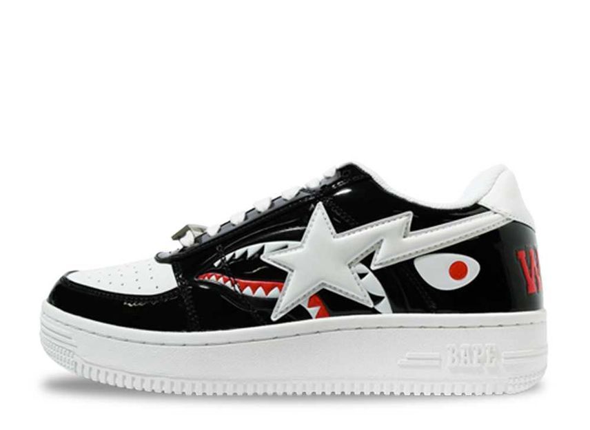 靴 A BATHING APE BAPE STA Low Color Block Shark "Black" 26cm 1G80-191-009