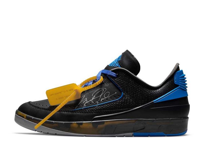 29.5cm Off-White Nike Air Jordan 2 Low "Black and Varsity Royal" 29.5cm DJ4375-004