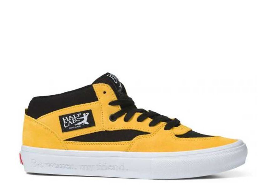 28.0cm Bruce Lee Vans Half Cab "Black/Yellow" 28cm VN0A5FCDY23