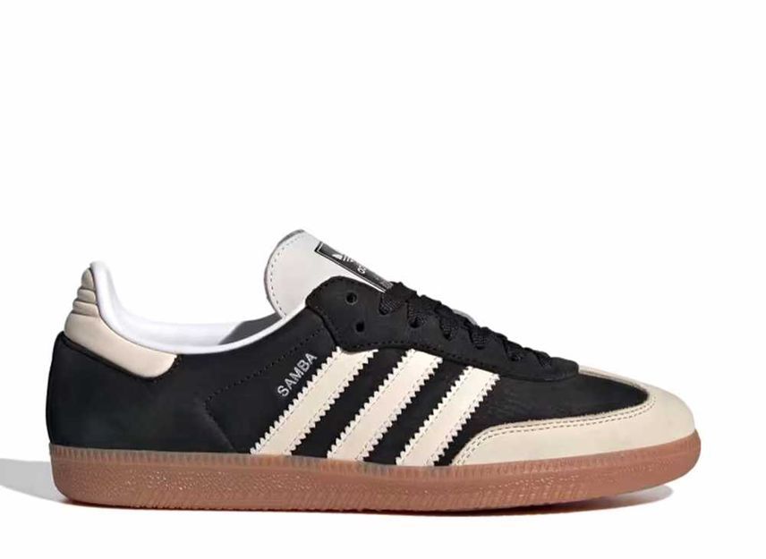 26.5cm adidas Originals Samba OG "Core Black/Wonder White/Silver Metallic" 26.5cm IE5836