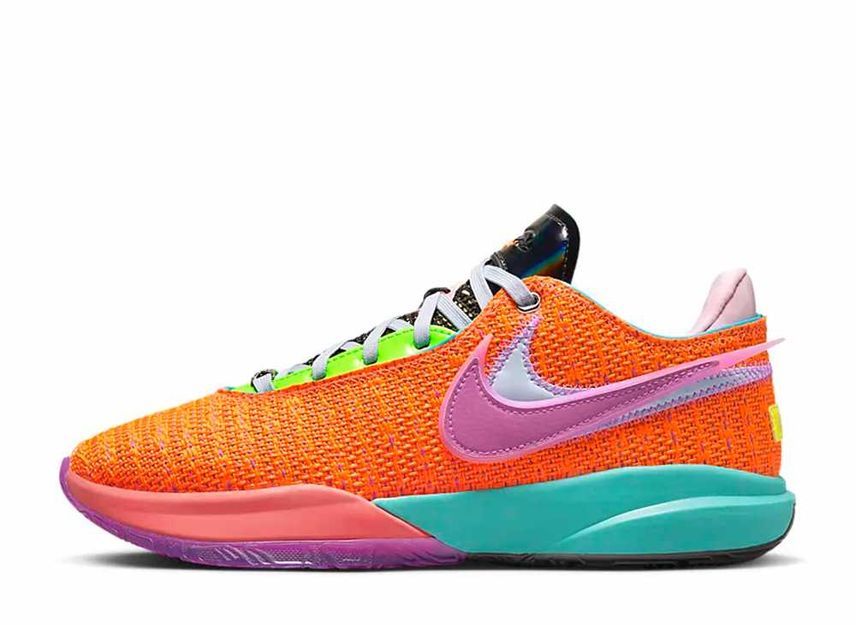 28.0cm Nike Lebron 20 "Total Orange/Green Strike/Hot Punch/Vivid Purple" 28cm DJ5422-800