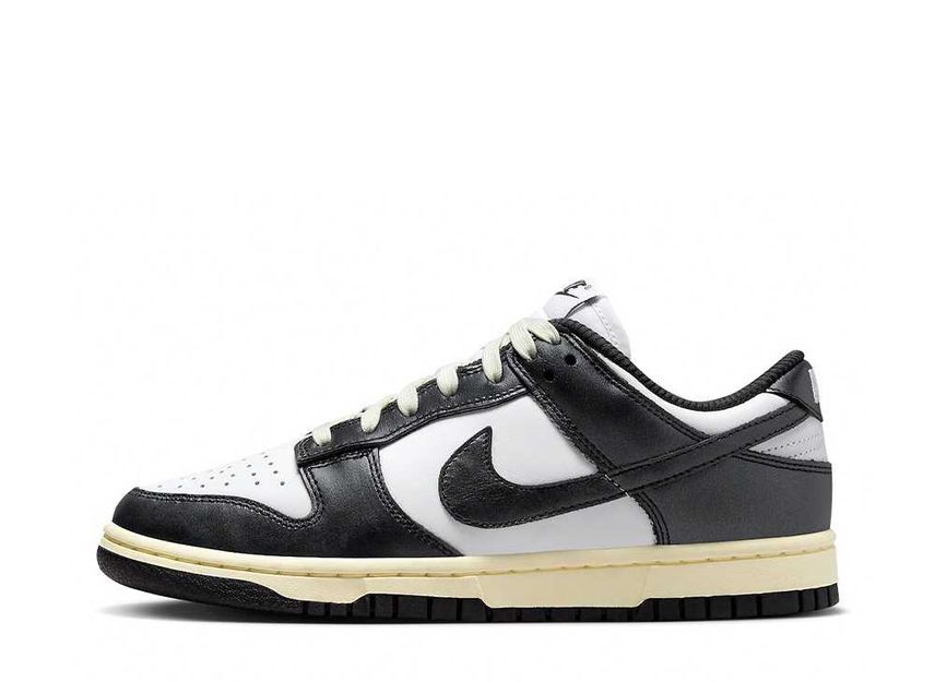 24.5cm Nike WMNS Dunk Low PRM Vintage "Black and White/Panda" 24.5cm FQ8899-100