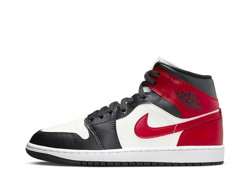 24.0cm Nike WMNS Air Jordan 1 Mid "Black Toe" 24cm BQ6472-160