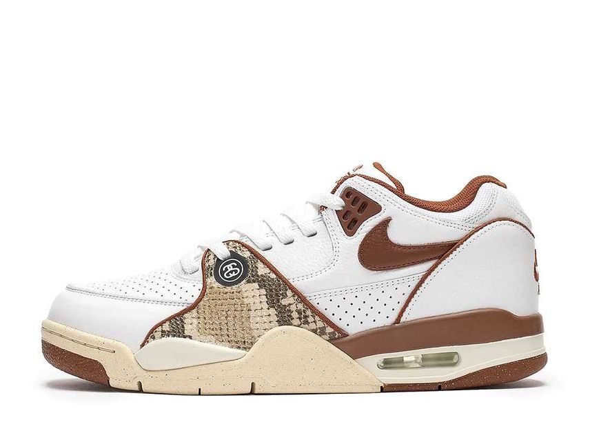 26.0cm Stussy Nike Air Flight 89 Low SP "White and Pecan" 26cm FD6475-100