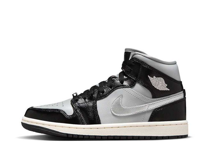 23.0cm Nike WMNS Air Jordan 1 Mid SE "Black Chrome" 23cm FB9892-002