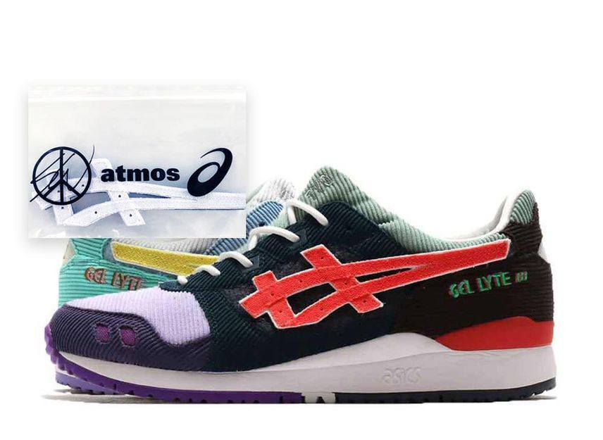 25.0cm Sean Wotherspoon atmos Asics Gel-Lyte 3 OG "Multi" (with White Stripe) 25cm 1203A019-000-sp