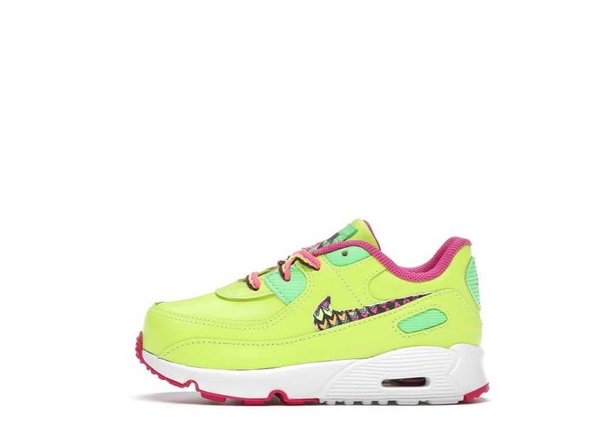 14cm～ Nike TD Air Max 90 Leather "Volt/Fire Pink" 16cm CW5798-700