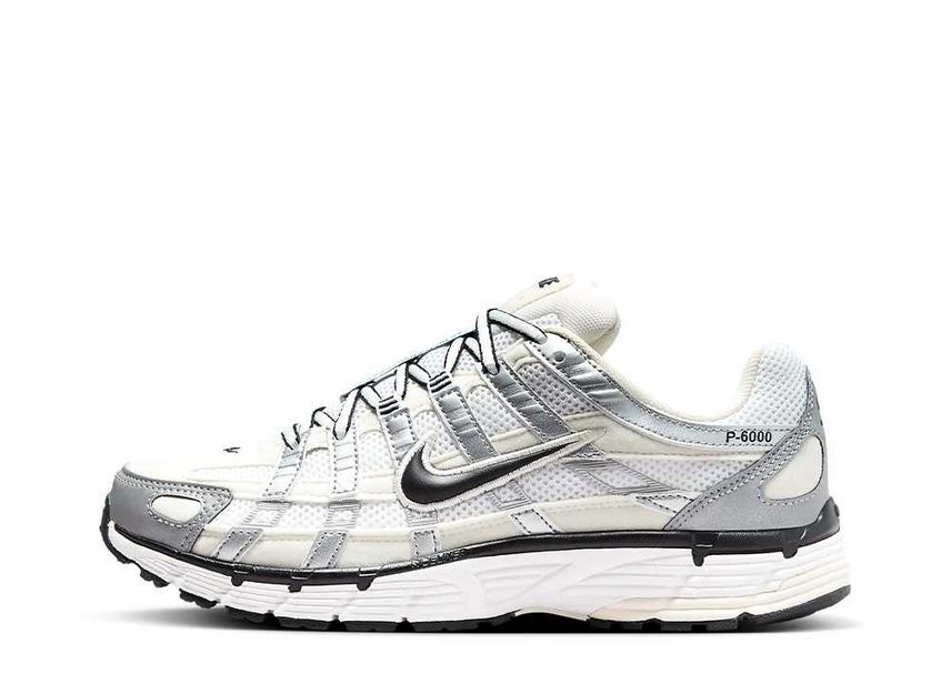 24.0cm Nike WMNS P-6000 "Coconut Milk/Summit White/Metallic Silver/Black" 24cm FV6603-100