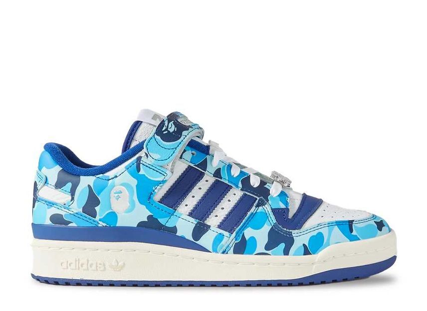 A BATHING APE × adidas Forum 84 Low 30th Anniversary "Blue Camo" 28cm ID4772