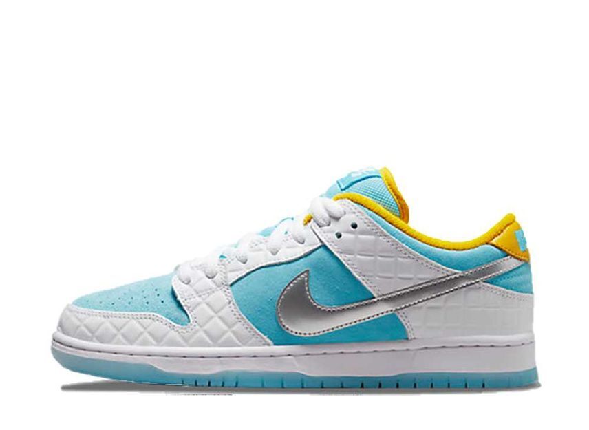 26.0cm FTC Nike SB Dunk Low "White/Blue" 26cm DH7687-400