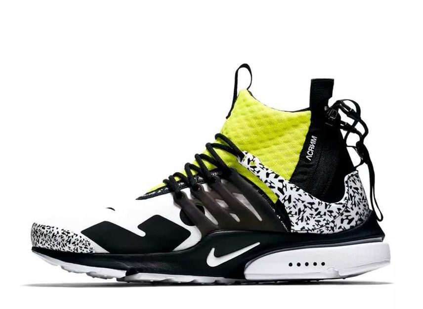 ACRONYM Nike Air Presto Mid "White/Black/Dynamic Yellow" 29cm AH7832-100_画像1