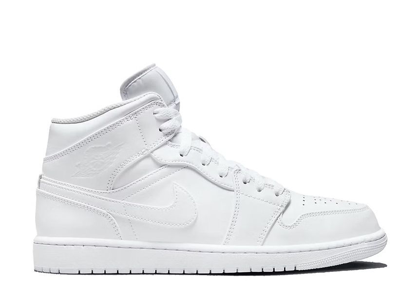 Nike Air Jordan 1 Mid "Triple White"(2022) 28cm 554724-136