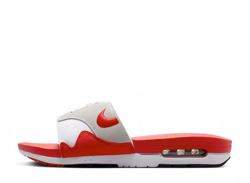 Nike Air Max 1 Slide "Light Neutral Grey and University Red" 30cm DH0295-103_画像1